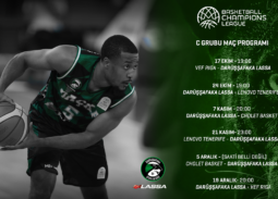 Darüşşafaka Lassa'nın Basketbol Şampiyonlar Ligi C Grubu'ndaki son rakibi, ön elemeyi galip olarak tamamlayan Cholet Basket oldu